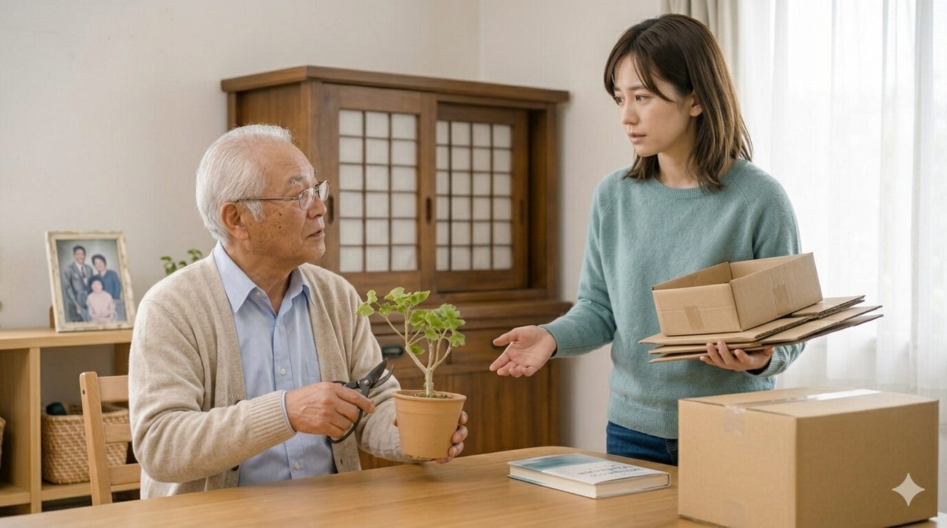 実家の整理が進まない。認知症の兆候と片付けを拒絶する親の心理